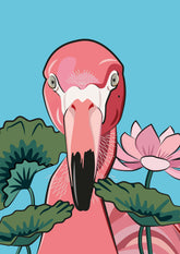 Flamingo «Pinky» Postkarte